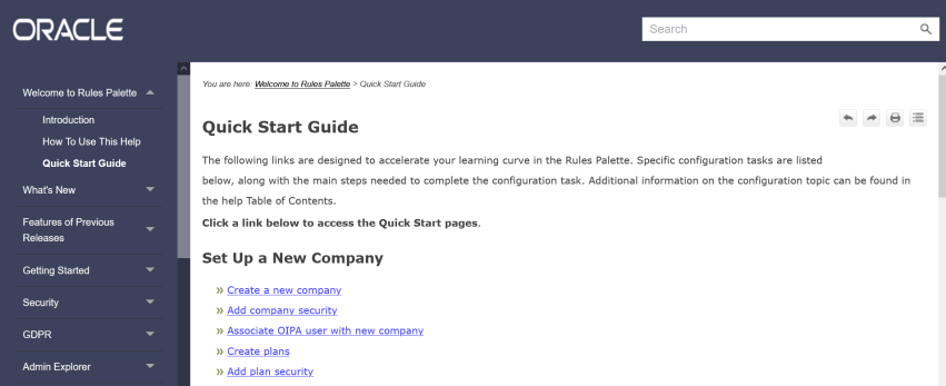 Navigation Tree Structure and Search in Help